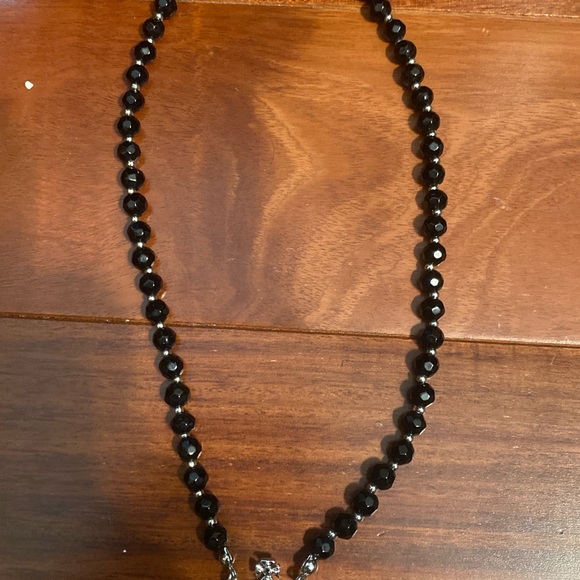 Vivienne Westwood Black Beaded Necklace